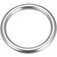 316 Stainless Steel Round Ring Welded O-Rings 40mm(1.57") ID 6mm Thick