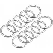 316 Stainless Steel Round Ring Welded O-Rings 20mm(0.79") ID 3mm Thick 10pcs