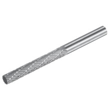 Tungsten Carbide Rotary Files 1/5" 5mm Shank, 1/5" 5mm Cutting Dia Double Cut Cylinder Grinding Cutter Tools for Wood Soft Metal Polishing Carving