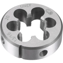 Round Threading Dies 13/16"-20 UNEF, Alloy Tool Steel Machine Thread Repair Hand Tool