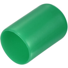 20pcs Rubber End Caps 17mm(2/3") ID Vinyl Round End Cap Cover Screw Thread Protectors Dark Green