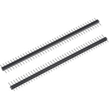 Straight Header Pin 40P 1 Row 2mm Pitch Silver Tone Pin for Prototyping 15pcs