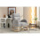 (Foam, LIGHT GREY) Mid-Century Teddy Rocking Chair, Light Grey 8