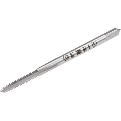 Machine Tap #4-40 UNC Thread 2B Class 3 Flutes High Speed Steel Screw Threading Tap Tapping Tool