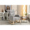 (Foam, LIGHT GREY) Mid-Century Teddy Rocking Chair, Light Grey 9