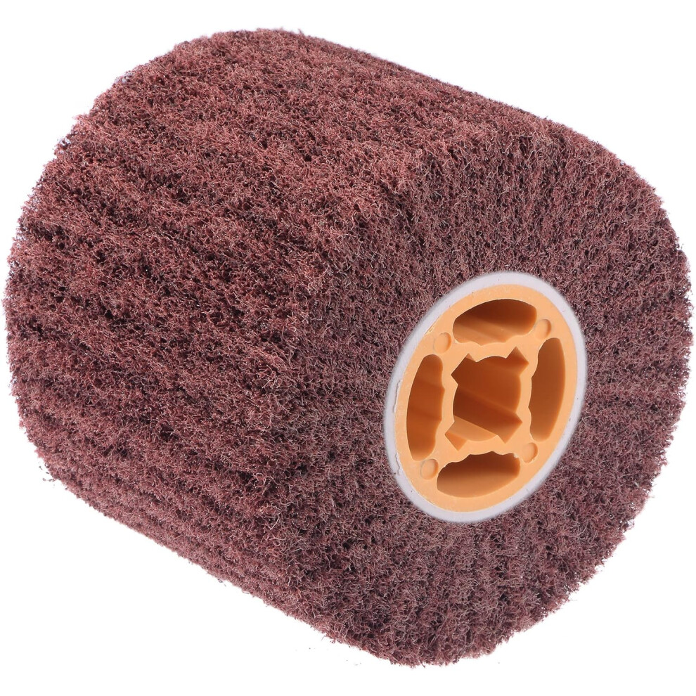 Photos - Grinder / Polisher Non-Woven Polishing Burnishing Wheel 120mmx100mmx19mm Nylon Wire Drawing Abrasive Flap Wheel 80 Grit for Stainless Steel Met