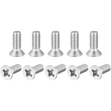 1/4-20x3/4" Flat Head Machine Screws Phillips 304 Stainless Steel Bolts 25pcs