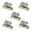 Fader Variable Resistors Mixer 35mm Straight Slide Potentiometer B50K Ohm Grey Black Knobs 5pcs 1