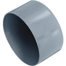 4pcs Rubber End Caps 70mm ID Vinyl Round Tube Bolt Cap Cover Screw Thread Protectors Grey, 40mm Height
