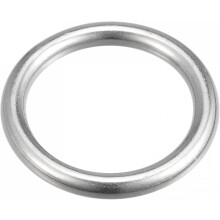 316 Stainless Steel Round Ring Welded O-Rings 35mm(1.38") ID 6mm Thick