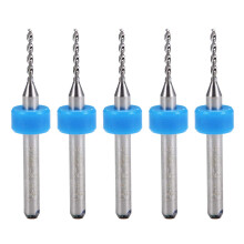 PCB Drill Bits 1.2mm Tungsten Carbide Rotary Tool Jewelry CNC Engraving Print Circuit Board Micro Drill Bits 1/8 Inch Shank 5 Pcs