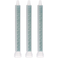 3 Pcs Epoxy Tubes Static Mixer, 5.91-inch Plastic Resin Mixing Nozzle Round Connector for AB Glue Adhesive Gun Applicator 400ml Cartridges, Green