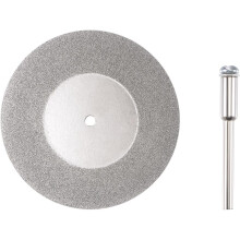 50mm Diamond Coated Cutting Wheels with 3mm Mandrels for Rotary Tool