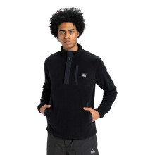 (S, Black) Quiksilver Mens No Destination 2 Half Zip Fleece