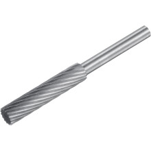 Tungsten Carbide Rotary Files 1/6" 4mm Shank, 1/4" 6mm Cutting Dia Single Cut Cylinder Grinding Cutter Tools for Wood Soft Metal Polishing Carving
