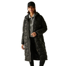 (10, Black) Regatta Womens Embrie Longline Water Repellent Padded Jacket