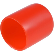 20pcs Rubber End Caps 20mm ID Round End Cap Cover Screw Thread Protectors Red