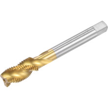 Spiral Flute Threading Tap 7/16-20 UNF, HSS (High Speed Steel) Titanium Plated Machine Thread Screw Tap 3 Flutes Tapping Tool H2 Tolerance
