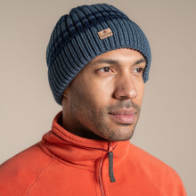 (S/M, Blue Stone) Craghoppers Mens Shale Rib Knit Beanie