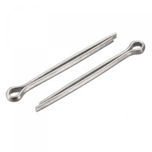 304 Stainless Steel Cotter Pins, 8mm x 100mm Hairpin Clip Fastener Fitting for Automotive, Mechanics, Silver Tone, 8Pcs