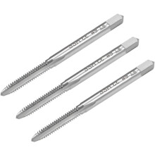 Machine Tap #6-32 UNC Thread 2B Class 3 Flutes High Speed Steel Screw Threading Tap Tapping Tool 3pcs