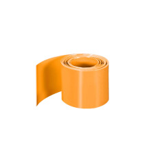 PVC Heat Shrink Tube 43mm Flat Width Wrap for Single 26650 2 Meter Orange