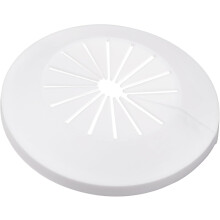 Pipe Cover Decoration, 30mm-50mm PP Plastic Escutcheon Water Pipe Drain Line Cover White 8pcs