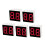 Common Cathode 10 Pin 2 Bit 7 Segment Display 0.59 x 0.55 x 0.28 Inch 0.35" Red LED Display Digital Tube 5pcs 1
