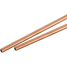 Copper Round Tube 3.5mm OD 0.5mm Wall Thickness 300mm Length Pipe Tubing 2 Pcs