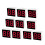 Common Anode 10 Pin 2 Bit 7 Segment Display 0.59 x 0.55 x 0.28 Inch 0.35" Red LED Display Digital Tube 10pcs 1