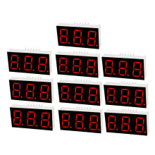 Common Cathode 12 Pin 3 Bit 7 Segment Display 1.48 x 0.75 x 0.31 Inch 0.55" Red LED Display Digital Tube 10pcs