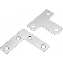 Corner Brace Mending Plate, Stainless Steel Joint Fastener for Repairing Fixing 10Pcs 40x40mm T Shape Brace,10Pcs 50x50mm L Shape Brace
