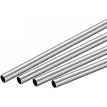 304 Stainless Steel Round Tube 6mm OD 0.4mm Wall Thickness 300mm Length 4 Pcs