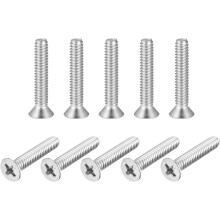 1/4-20x1-3/8" Flat Head Machine Screws Phillips 304 Stainless Steel Bolts 10pcs