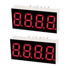 Common Cathode 12 Pin 4 Bit 7 Segment Display 1.18 x 0.55 x 0.28 Inch 0.35" Red LED Display Digital Tube 2pcs