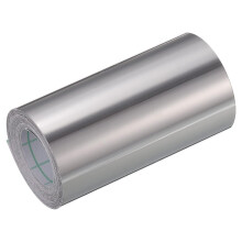 Waterproof Peel and Stick Decorative Tape Self Adhesive 3.15" W x 16.4'L PVC Removable Tape for Wall Edge Glossy Silver Tone (Thickened Style)