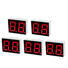 Common Cathode 10 Pin 2 Bit 7 Segment Display 0.98 x 0.75 x 0.31 Inch 0.55" Red LED Display Digital Tube 5pcs