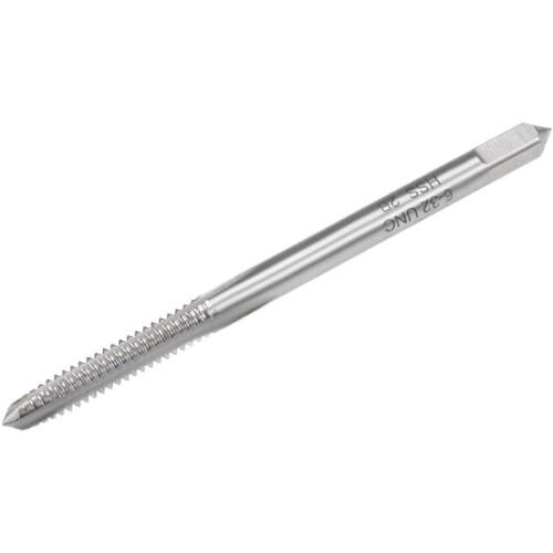 Machine Tap #6-32 UNC Thread 2B Class 3 Flutes High Speed Steel Screw Threading Tap Tapping Tool