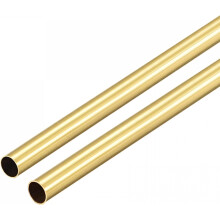 Brass Round Tube 4mm/5mm OD 0.2mm Wall Thickness 300mm Length Tubing, Pack of 6