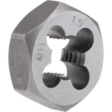Hex Rethreading Die M11 x 1.5 Pitch Carbon Steel Metric Hexagon Taper Pipe Die Accuracy Grade: 6g