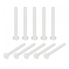 Nylon Machine Screws, M4x40mm Slotted Pan Head Fasteners Bolts for Electronics, Communications, Equipment, 15Pcs