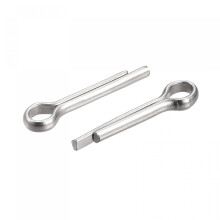 Split Cotter Pin, 2.5mm x 10mm Stainless Steel Clip Fastener Fitting for Automotive, Mechanics, Silver Tone, 90Pcs