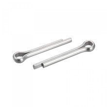 Split Cotter Pin, 5mm x 25mm Stainless Steel Clip Fastener Fitting for Automotive, Mechanics, Silver Tone, 5Pcs