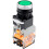 22mm Momentary Push Button Switch Green Round Button DPST 1 No 1 NC Light 24V 1