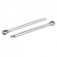 Split Cotter Pin, 3mm x 35mm Stainless Steel Clip Fastener Fitting for Automotive, Mechanics, Silver Tone, 90Pcs