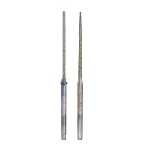 Mini Diamond Burrs Grinding Drill Bits for Rotary Tool 5Pcs 1.8mm Conical & 2Pcs 1.2mm Cylindrical Ball Nose Grinding Set