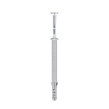 8x100mm Plastic Expansion Tube for Drywall with Screws Gray 30pcs