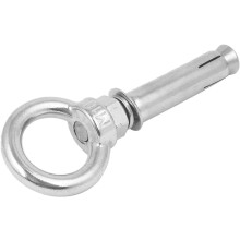 M10 x 80mm 304 Stainless Steel Ring Lifting Anchor Expansion Hook Eye Bolt