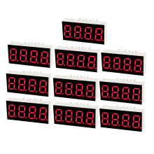 Common Anode 12 Pin 4 Bit 7 Segment Display 1.18 x 0.55 x 0.28 Inch 0.35" Red LED Display Digital Tube 10pcs