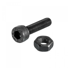 M3x12mm Hex Socket Head Screw Bolts Nut Set Fastener, Total 200pcs